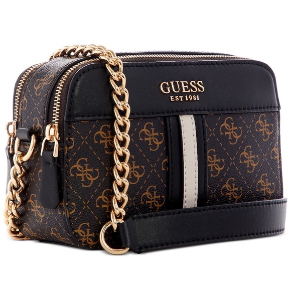 New GUESS Brown Multi Crossbody Purse - Picture 2 of 7